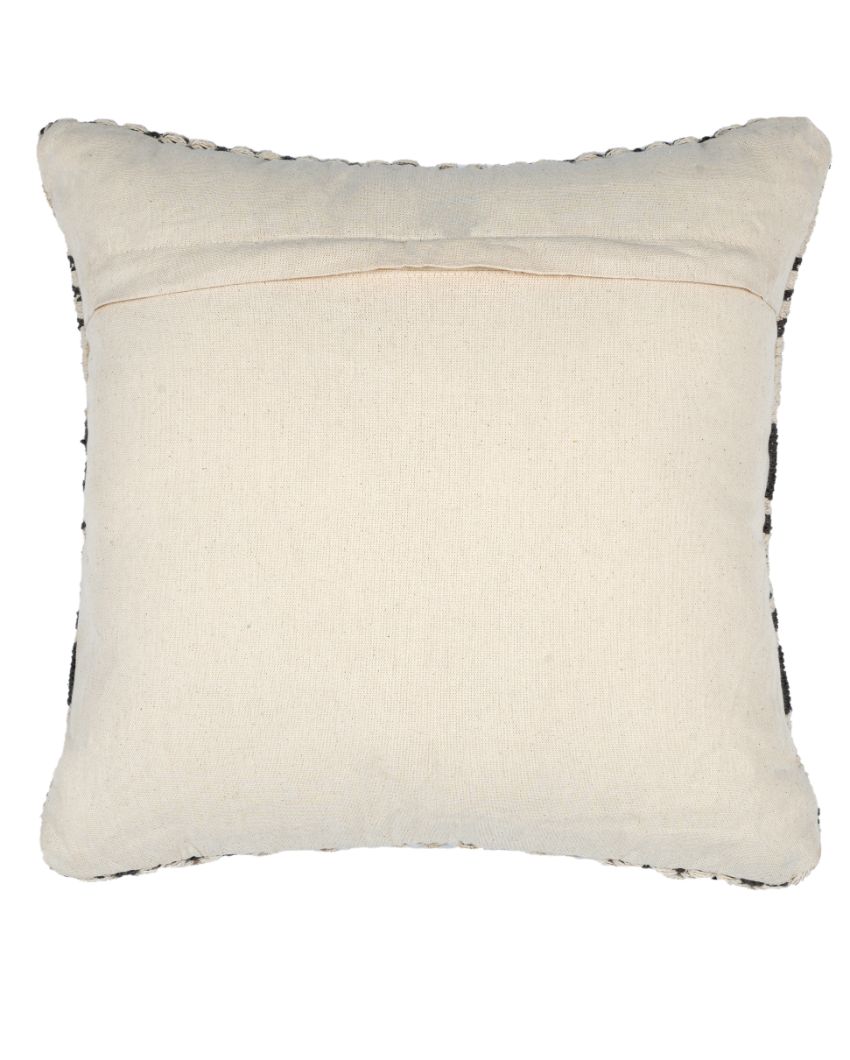 Zig-Zac Design Tufted Cushion Covers | Set of 2 | 18 x 18 Inches