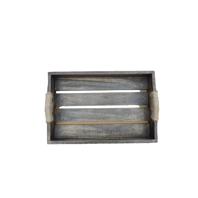 Grey Patti Wooden Serving Tray | Set of 3