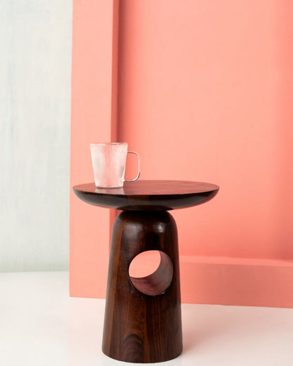 Mizu Acacia Wood Side Table | 15 x 17 inches