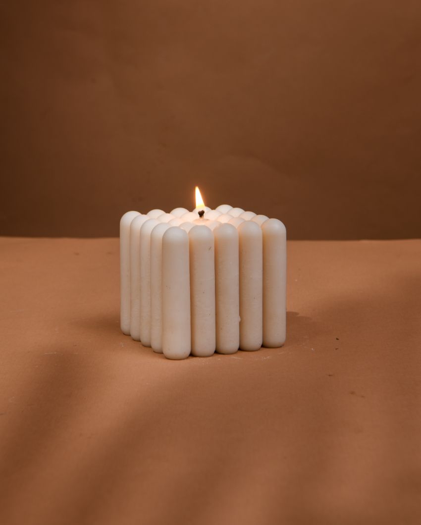 Piazza Di Luce | Square of Light Candle | 7.6 x 7.6 x 7.6 cm / 3 x 3 x 3 inches