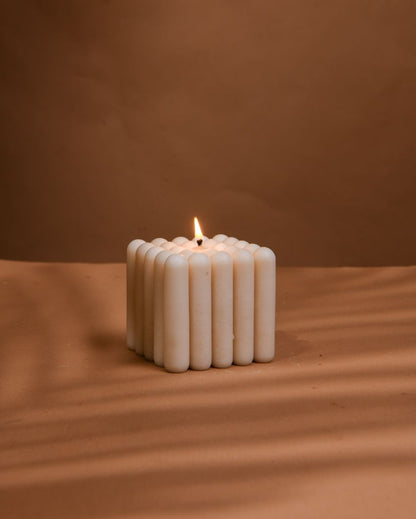 Piazza Di Luce | Square of Light Candle | 7.6 x 7.6 x 7.6 cm / 3 x 3 x 3 inches