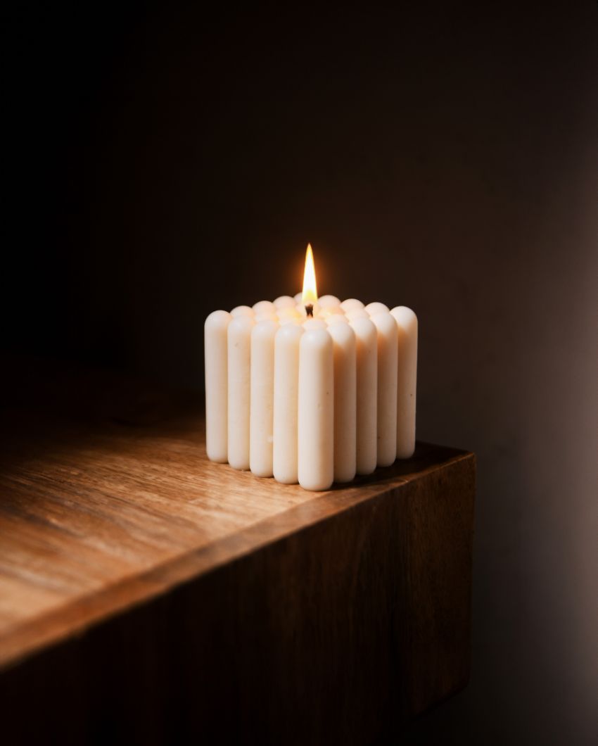 Piazza Di Luce | Square of Light Candle | 7.6 x 7.6 x 7.6 cm / 3 x 3 x 3 inches