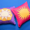 Hot Pink & Purple The Monk's Tangerine Cushion Covers | Set of 2