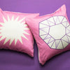 Pink The Monk's Tangerine Cushion Covers | Set of 2