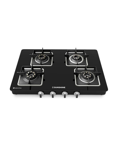 Slimmest Aircross Gas Stove Manual Ignition 4 Burner | ISI Certified