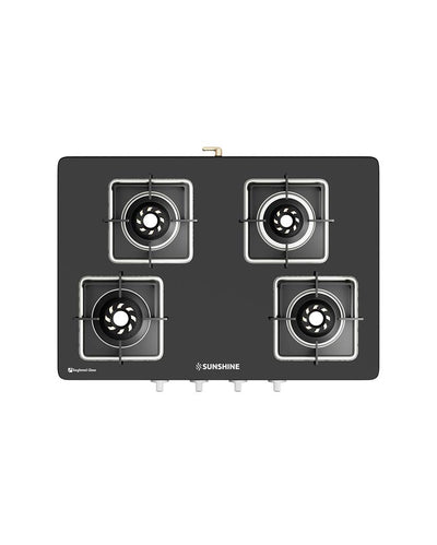 Slimmest Aircross Gas Stove Manual Ignition 4 Burner | ISI Certified