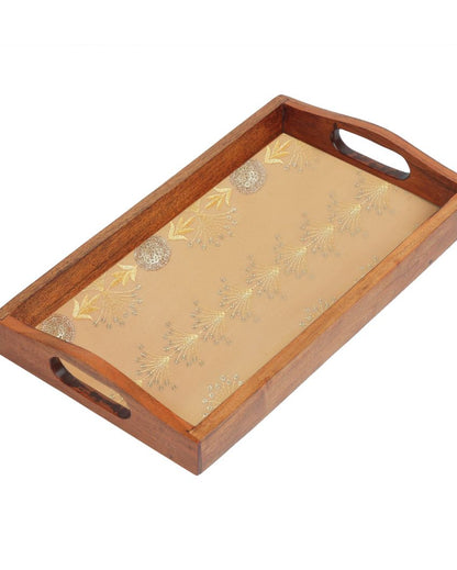 Sophistication Handcrafted Wooden Serving Tray | 16 x 10 inches