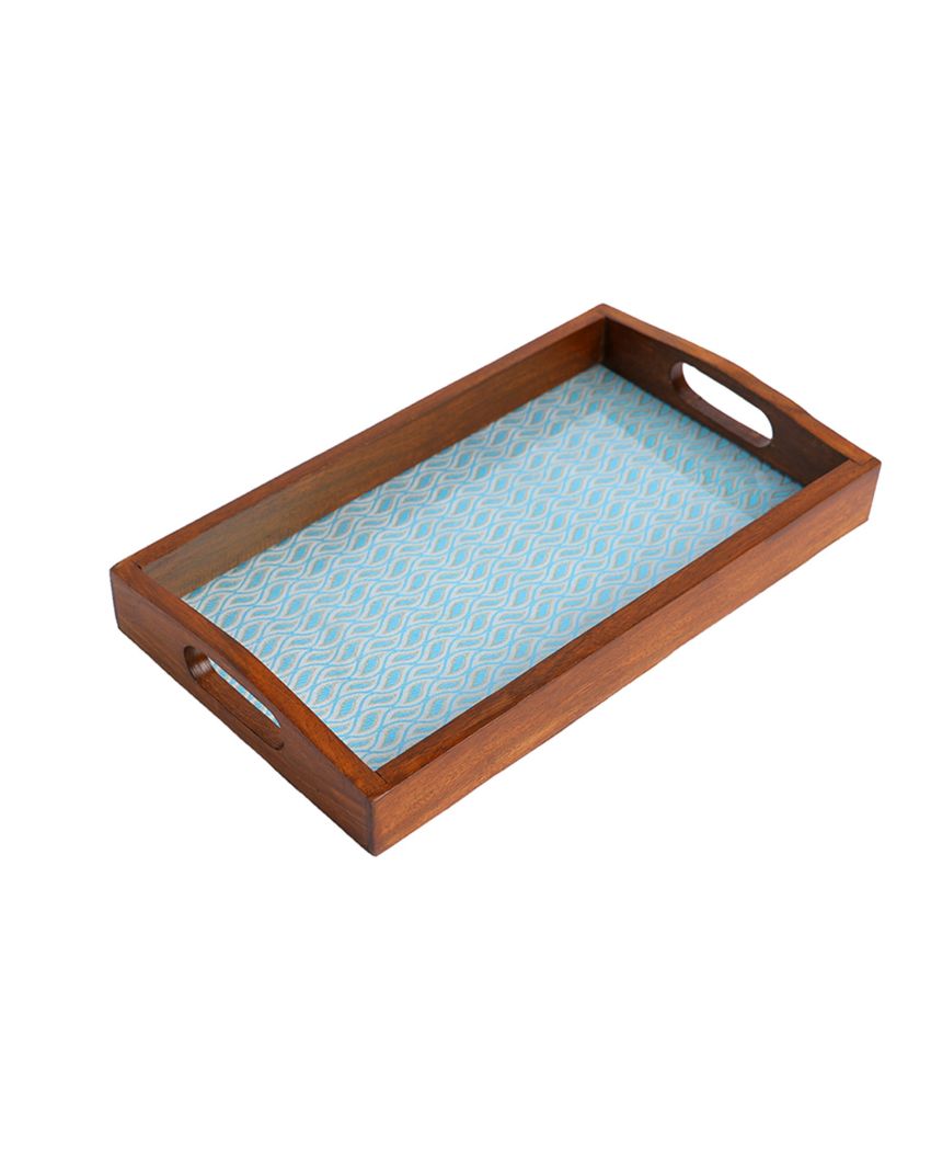 Warm Wooden Charm Artisan-Made Serving Tray | 14 x 8 inches