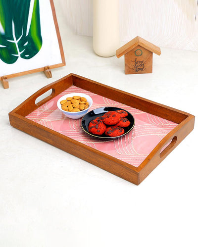 Crafted with Love Wooden Serving Tray | 16 x 10 inches