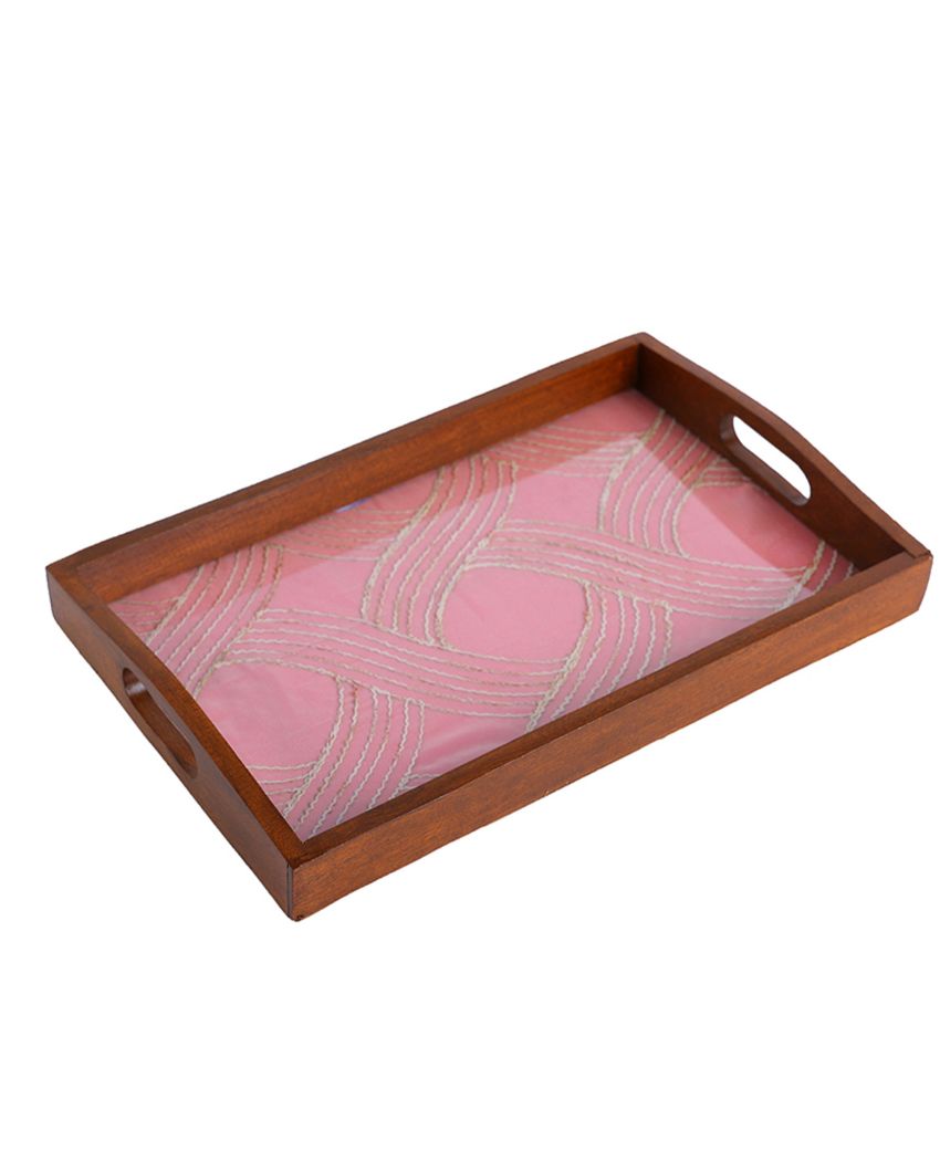 Crafted with Love Wooden Serving Tray | 16 x 10 inches