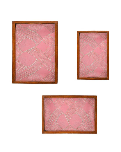 Nature’s Elegance Artisan Wooden Serving Trays | Set of 3