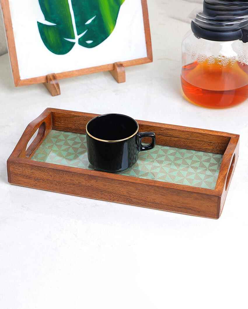 Charming Woodcraft Handcrafted Serving Tray | 12 x 6 inches