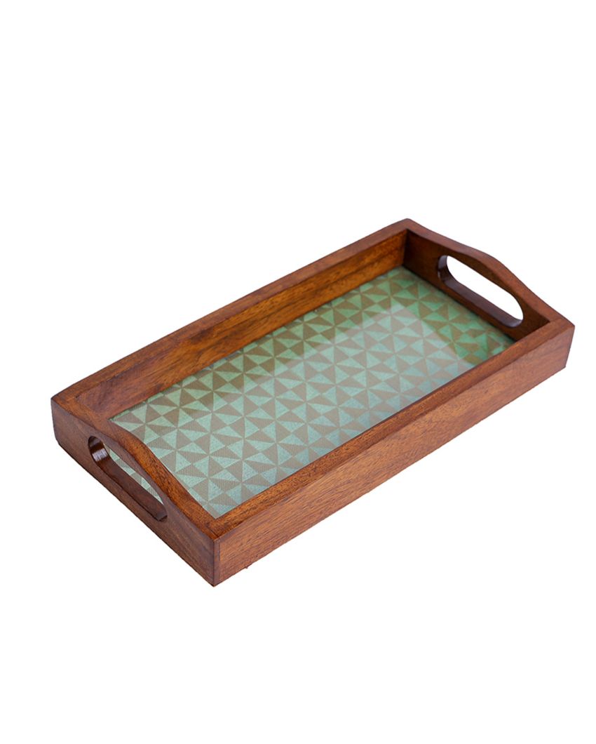 Charming Woodcraft Handcrafted Serving Tray | 12 x 6 inches