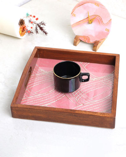 Rustic Charm Handmade Wooden Tray | 10 x 10 inches