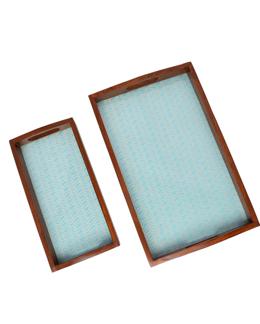 Sustainable Luxury Handcrafted Wooden Trays | Set of 2