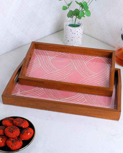 Perfected by Nature Wooden Serving Trays | Set of 2