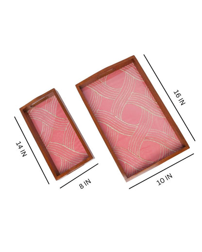 Perfected by Nature Wooden Serving Trays | Set of 2