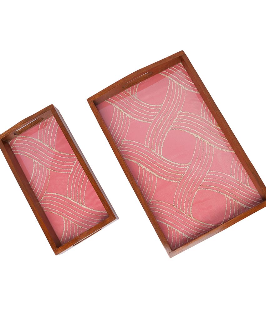 Perfected by Nature Wooden Serving Trays | Set of 2