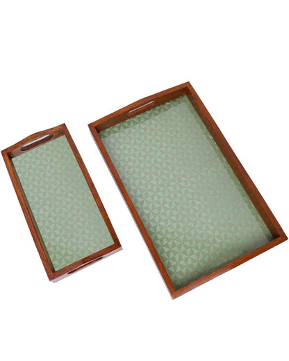 Wooden Wonders Handcrafted Serving Trays | Set of 2