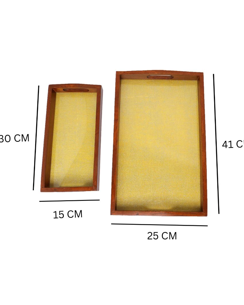 Bespoke Craft Handcrafted Wooden Trays | Set of 2