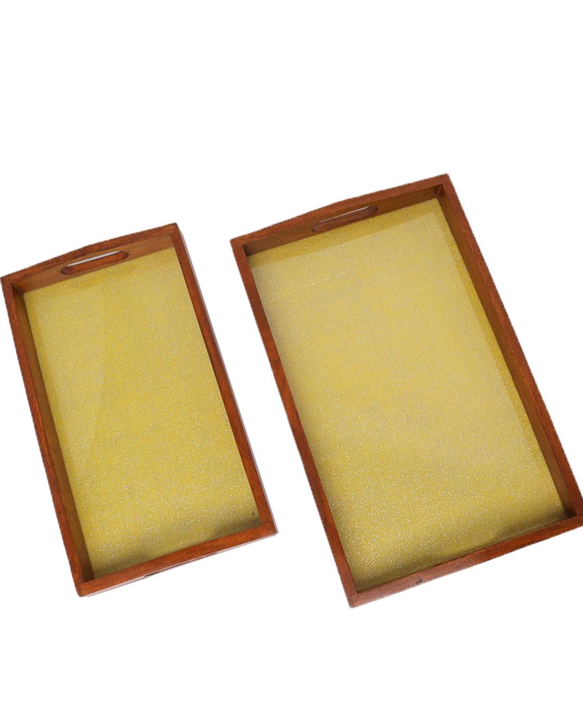 Rustic Reflections Artisan Wooden Trays | Set of 2