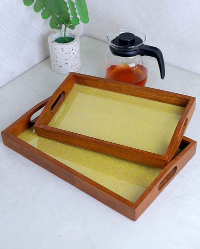 The Art of Serving Handcrafted Wooden Trays | Set of 2