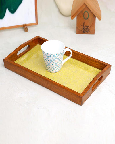 Wood Artisan Handcrafted Serving Tray | 14 x 8 inches