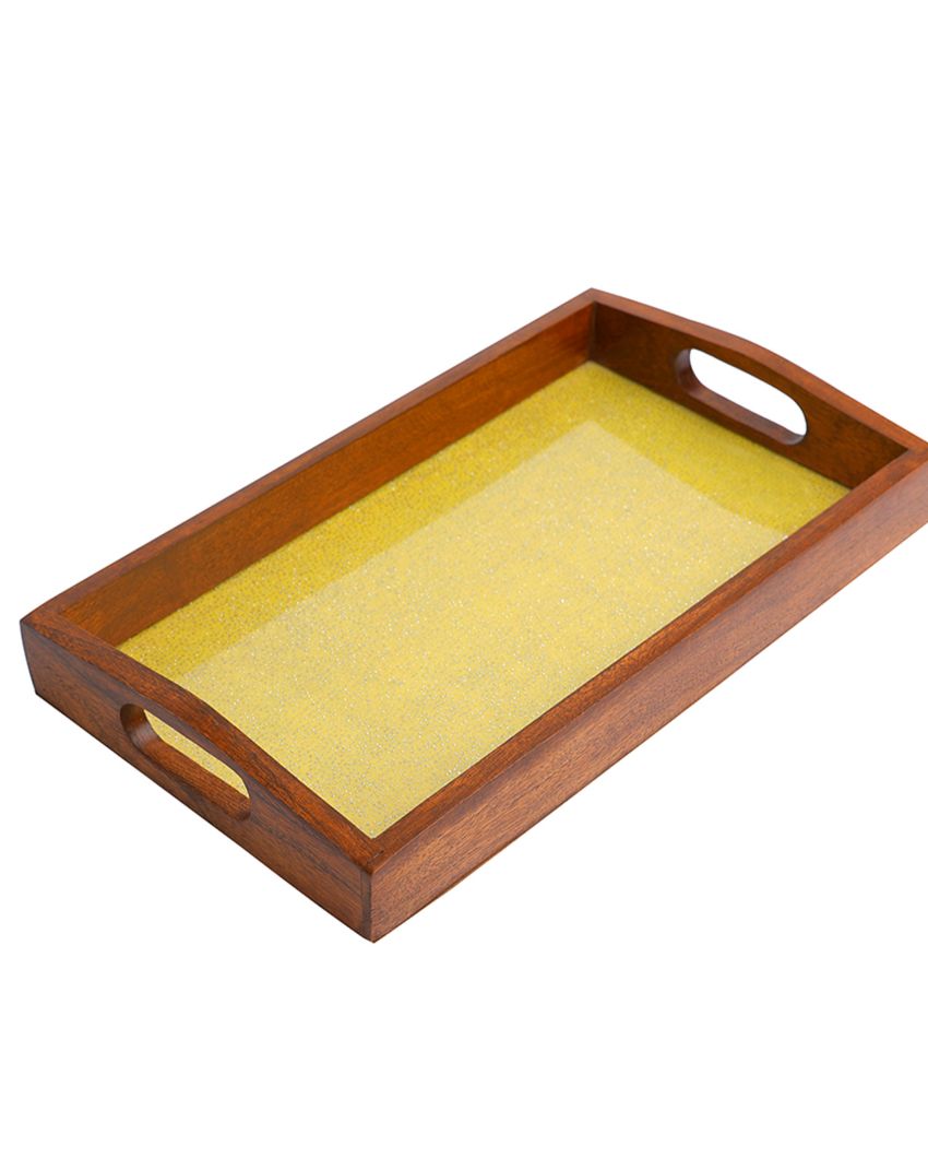 Wood Artisan Handcrafted Serving Tray | 14 x 8 inches