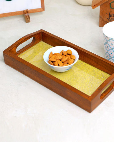 Premium Handcrafted Wooden Tray | 12 x 6 inches