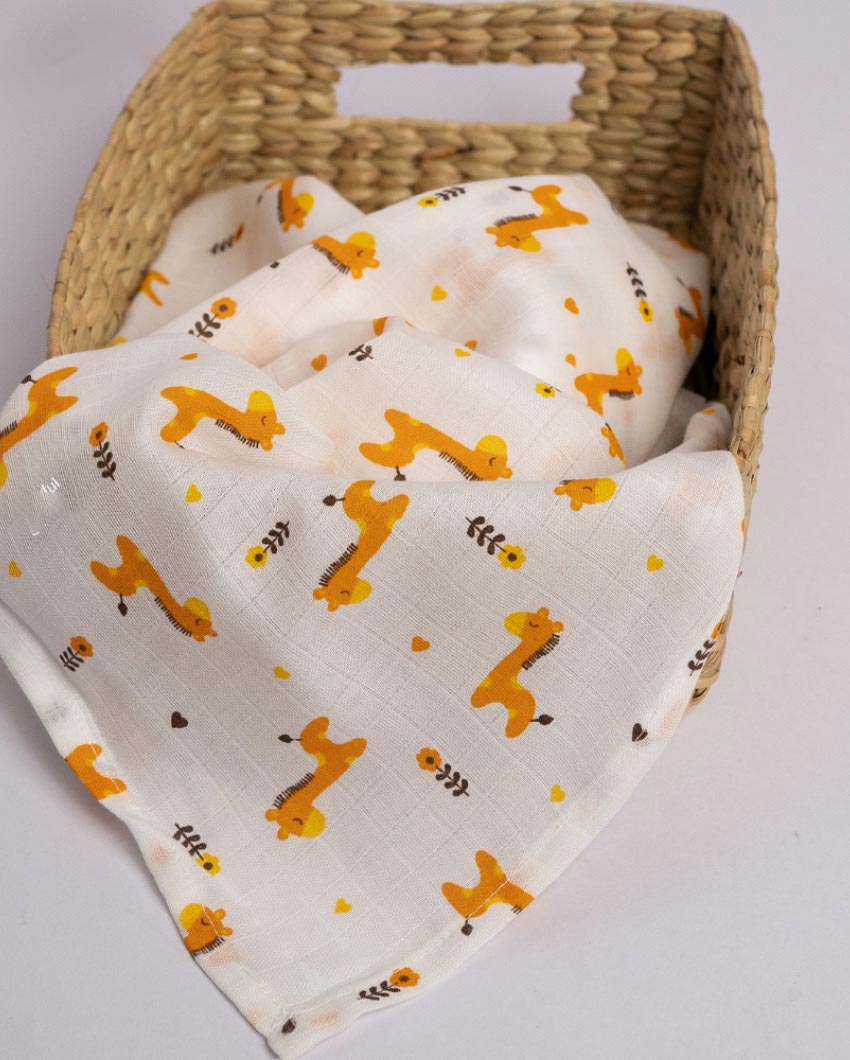 Soft & Cozy Muslin Baby Swaddles | Set Of 4 | 39 x 39 inches