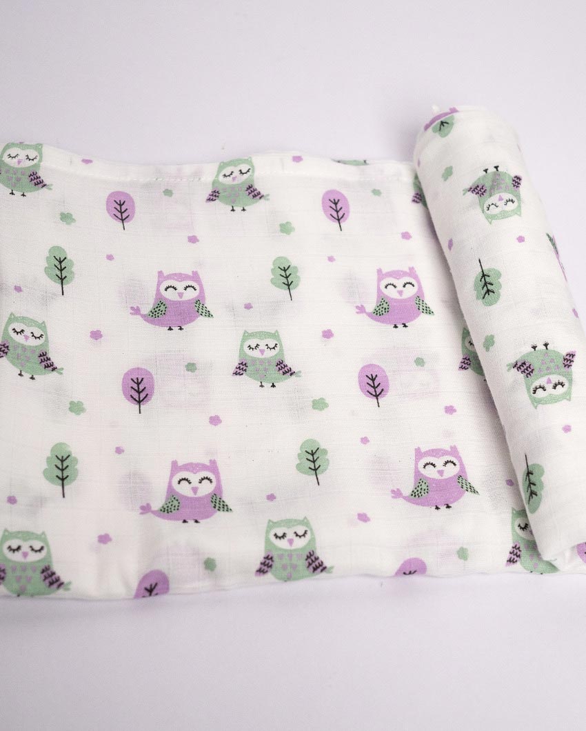 Soft & Cozy Muslin Baby Swaddles | Set Of 4 | 39 x 39 inches