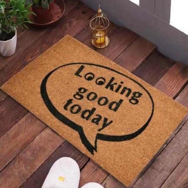 Looking Good Today Printed Coir Door Mat