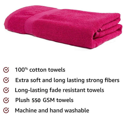 Dark Pink Bath Towel Default Title