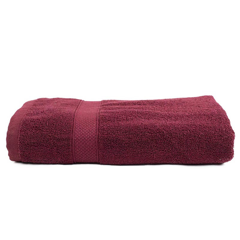Royal Blue & Maroon Bath Towel  | Set Of 2 Default Title