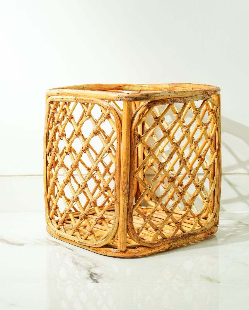 Woven Rattan Laundry Basket | 13 x 14 inches