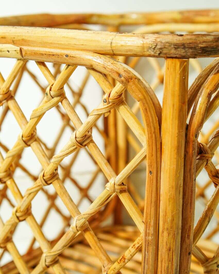 Woven Rattan Laundry Basket | 13 x 14 inches