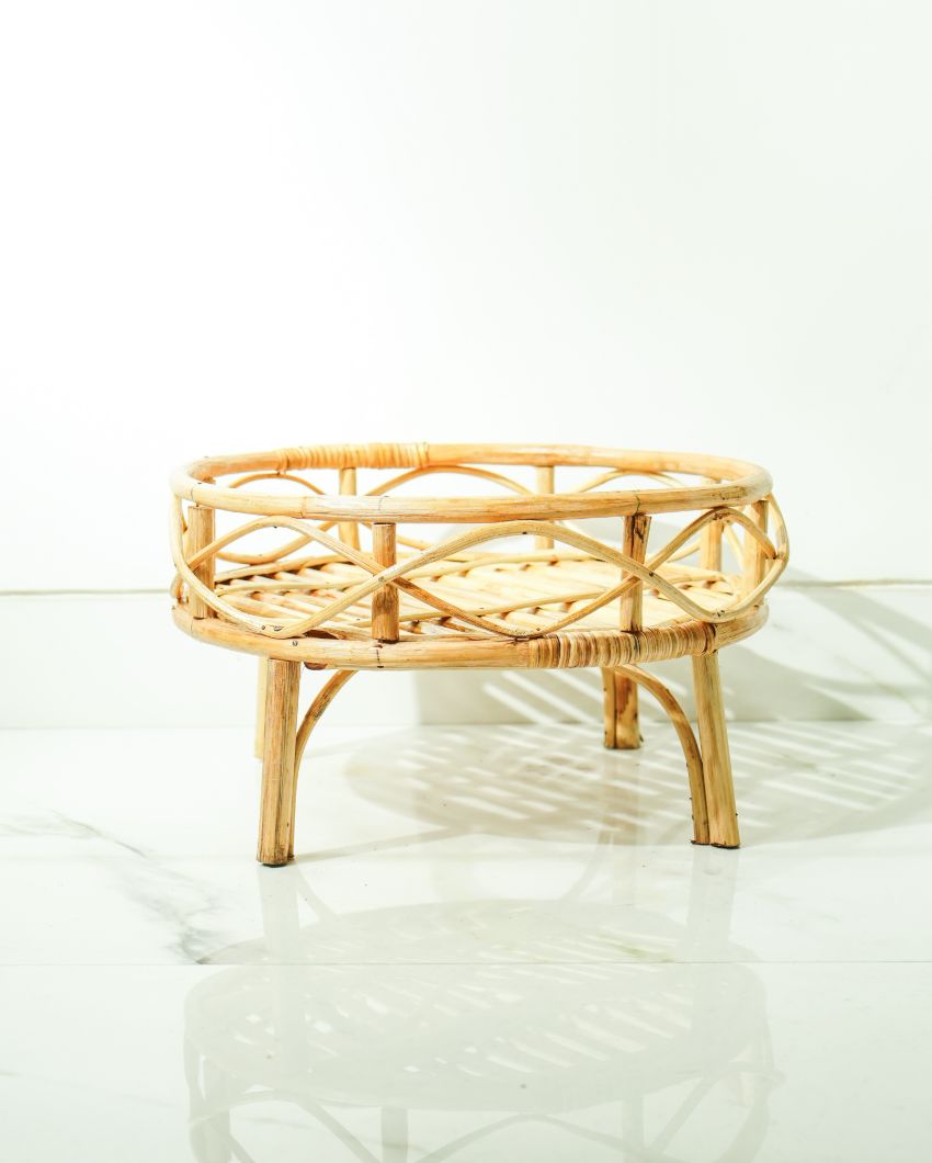 Rattan Bonsai Planter Stand | 15 x 9 inches