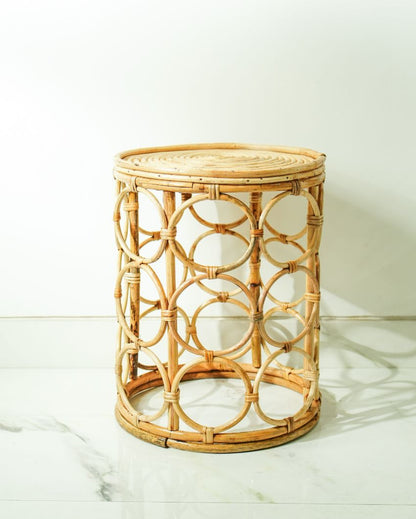 Tikli  Rattan Side Table | 15 x 19 inches