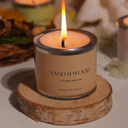 Sandalwood | Aroma Scented Candles For Home Decor Default Title