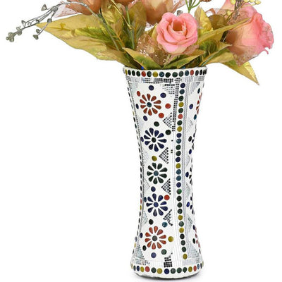 Classic Shining Glass Pot Without Flower | 8 x 4 inches