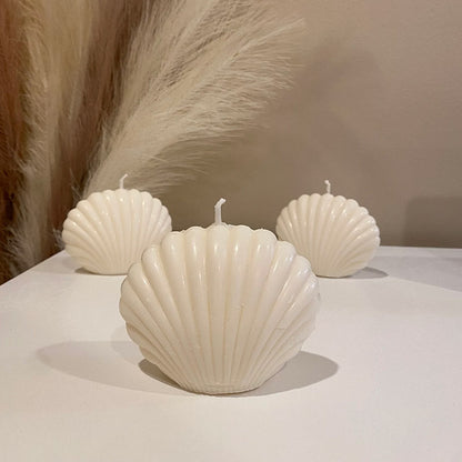 Shell Scented Candles | Set Of 2 | 2.5 x 3.2 inches