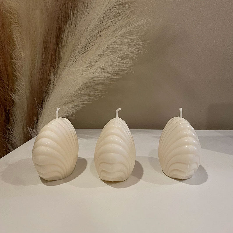 Shell Scented Candles | Set Of 2 | 2.5 x 3.2 inches