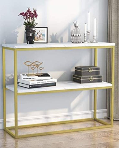 Modern Iron Side Console Table | 40 x 12 x 31 inches