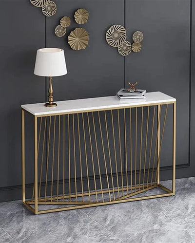 Sleek Iron Side Console Table | 40 x 12 x 31 inches