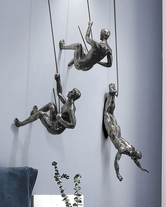 Hanging Silver Man Accent | Set Of 3