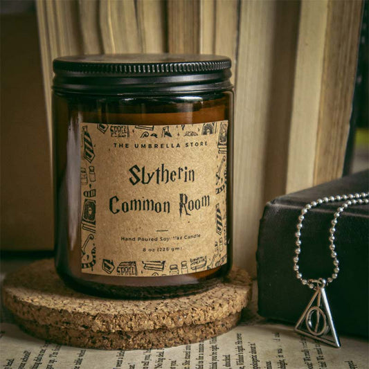 Slytherin Commonroom Scented Candle | Single | 3.5 x 3 x 5 Inches