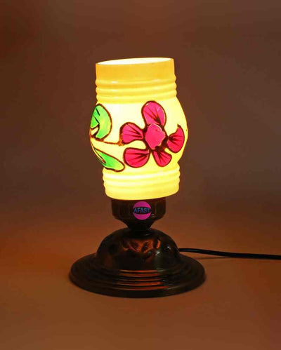 Orquídea Decorative Metal & Glass Shade Colorful Table Lamp | 6 x 8 inches