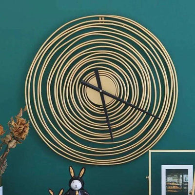 Premium Spiral Metal Wall Clock