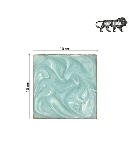 Serving Essential Resin Square Coasters with Stand | Set of 7