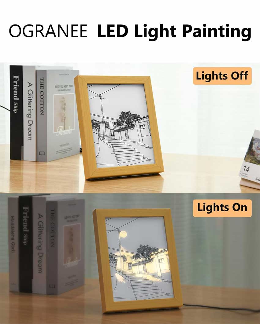 Stairs Led Photo Frame Wall Art Lamp